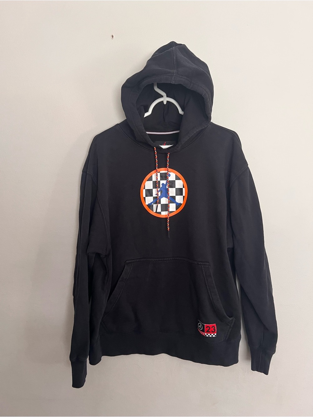 Nike Air Jordan DNA Hoodie Black Long Sleeve Sweatshirt Size Large - Picture 2 of 5